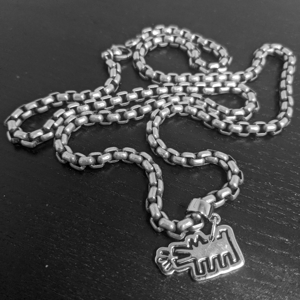 Custom David Yurman Keith Haring Chain Necklace